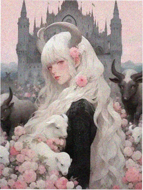 短发清爽动漫女生头像白底极简